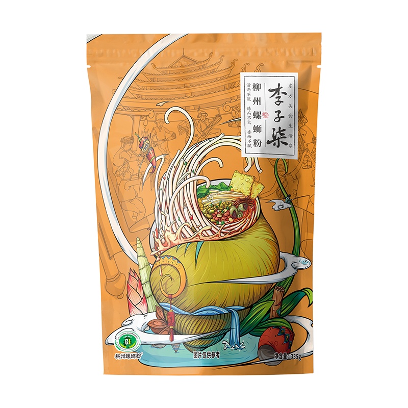 李子柒 柳州螺蛳粉 正宗广西特产螺丝粉酸辣米线方便速食袋装335g