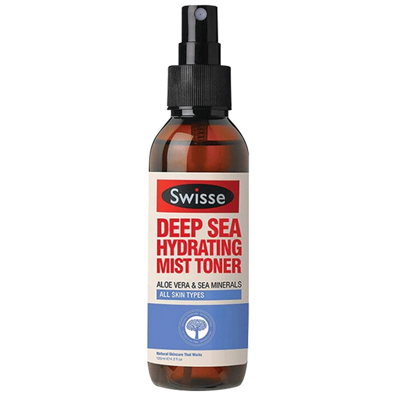 Swisse 深层海洋芦荟保湿喷雾125ml 舒缓镇定 保湿补水 收缩毛孔 爽肤水 各种肤质通用