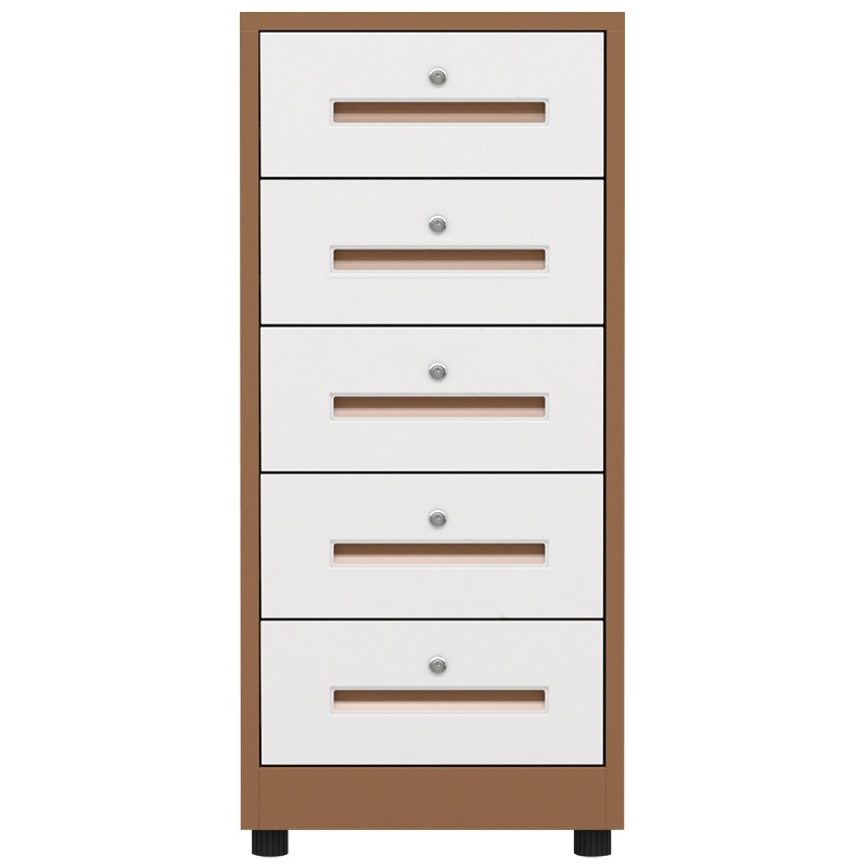 鑫金虎 文件柜矮柜办公柜铁皮柜抽屉矮柜带锁阳台储物柜单门小柜子