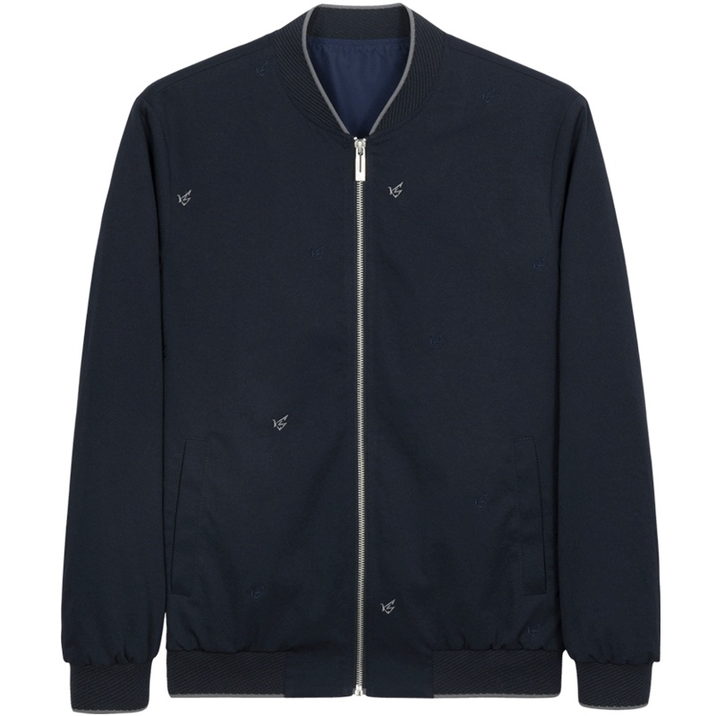 千纸鹤男装上衣外套2020春季新款时尚棒球领夹克男30530