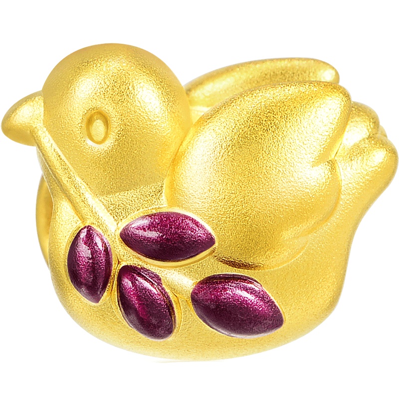 周生生(CHOWSANGSANG)黄金(足金)Charme串珠系列和平鸽转运珠 90004C 定价