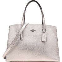 COACH 蔻驰 女款鹅卵石纹皮革CHARLIE CARRYALL手提单肩包 31037