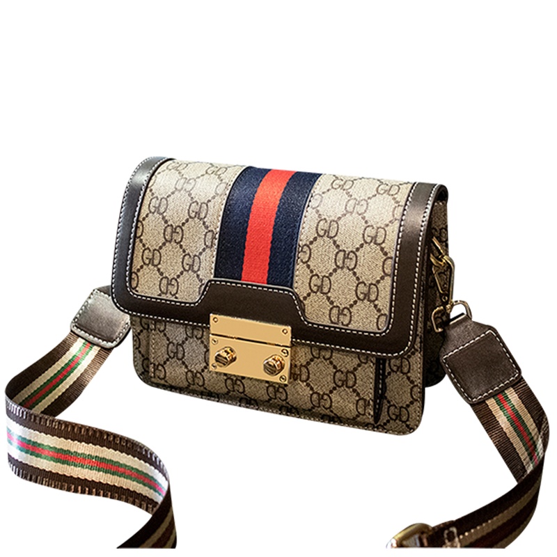 Royal Maine 2019秋季新款宽肩带斜挎小包包女包斜挎包百搭时尚女士包女款单肩包小方包