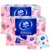 维达(Vinda)印花 手帕纸4层*5张*48包餐巾纸小包纸巾(新旧包装交替发货)