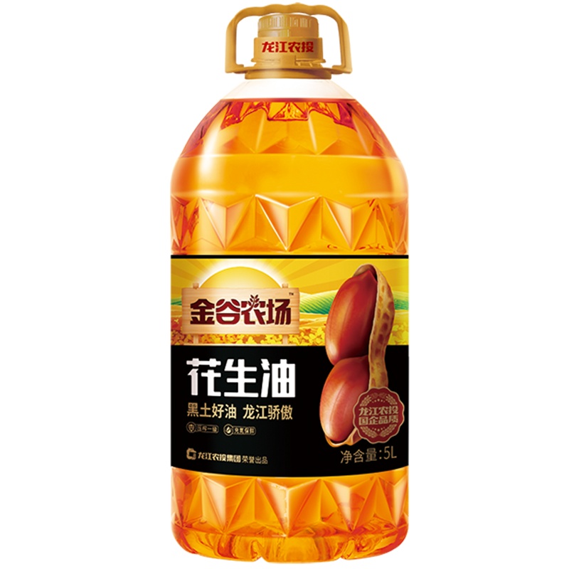 金谷农场 压榨浓香花生油 5L