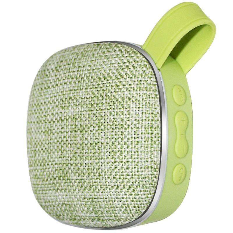 蓝悦(LEnRuE)音乐听T900笔记本电脑音响 布艺蓝牙音箱 手机迷你插卡便携式低音炮(绿色)