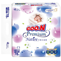 大王GOON 天使自然之恩纸尿裤 NB78片(5kg以下)尿不湿新生儿宝宝透气纤柔至薄