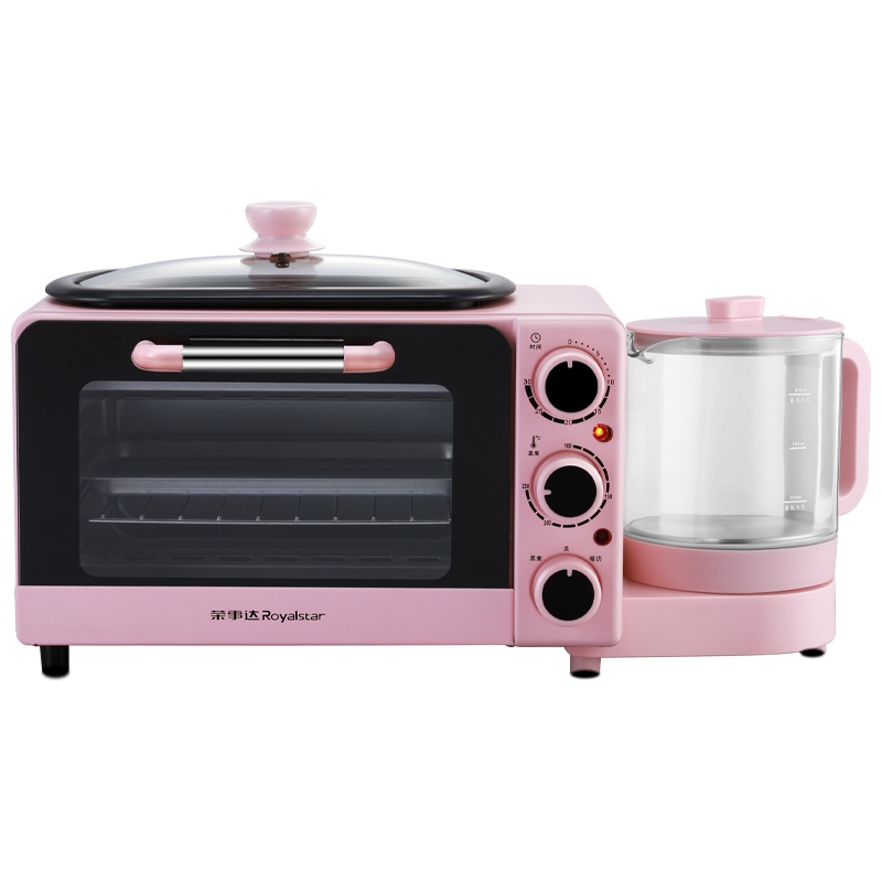荣事达(Royalstar)RS-KG10A早餐机烤面包机早餐机多功能多士炉吐司加热机家用电烤箱煎蛋温奶组合三合一体机