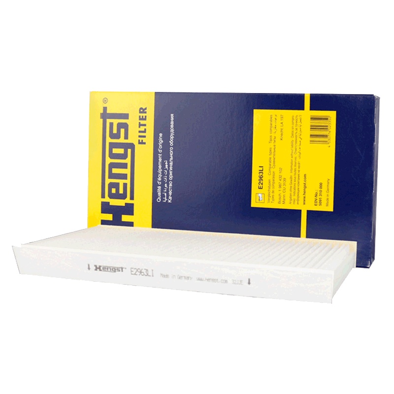 汉格斯特（hengst）空调滤清器单效E2963LI适用于适用于宝马5系520/525/530/550/630i