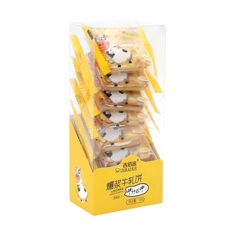 [爱莫官方旗舰店]爱莫爆浆牛轧饼148g早餐办公室休闲零食手工牛轧糖夹心苏打饼干