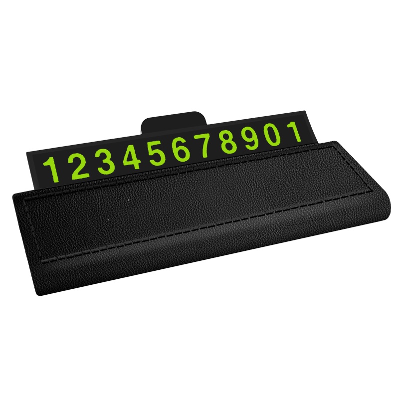 暴享支架式荧光隐藏型汽车临时停车牌移车挪车电话牌仪表台位置胶贴磁性数字汽车停车