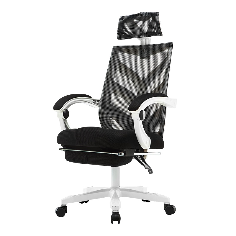 匡大 办公椅网布职员椅可躺可旋转带脚踏午休椅KDKR-008