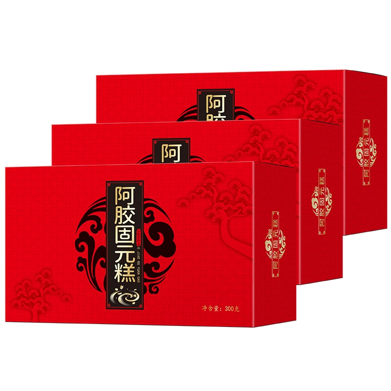 敏昂(M) 阿胶固元糕 300克*3盒东阿原产阿胶膏