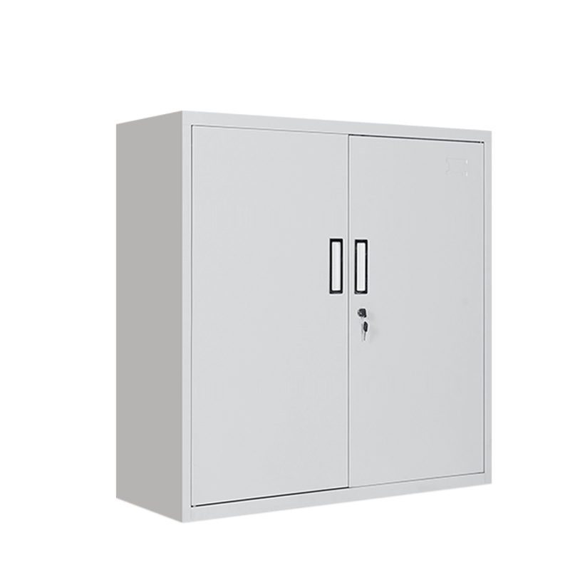 [红心家居]矮柜铁皮柜双开门文件柜档案柜办公家具办公柜带锁钢制资料柜财务室储物柜子