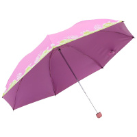 天堂伞 UPF50+三折铅笔晴雨伞 太阳伞