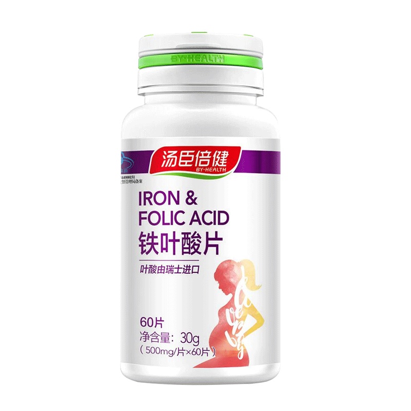 汤臣倍健R铁叶酸片 500mg/片*60片