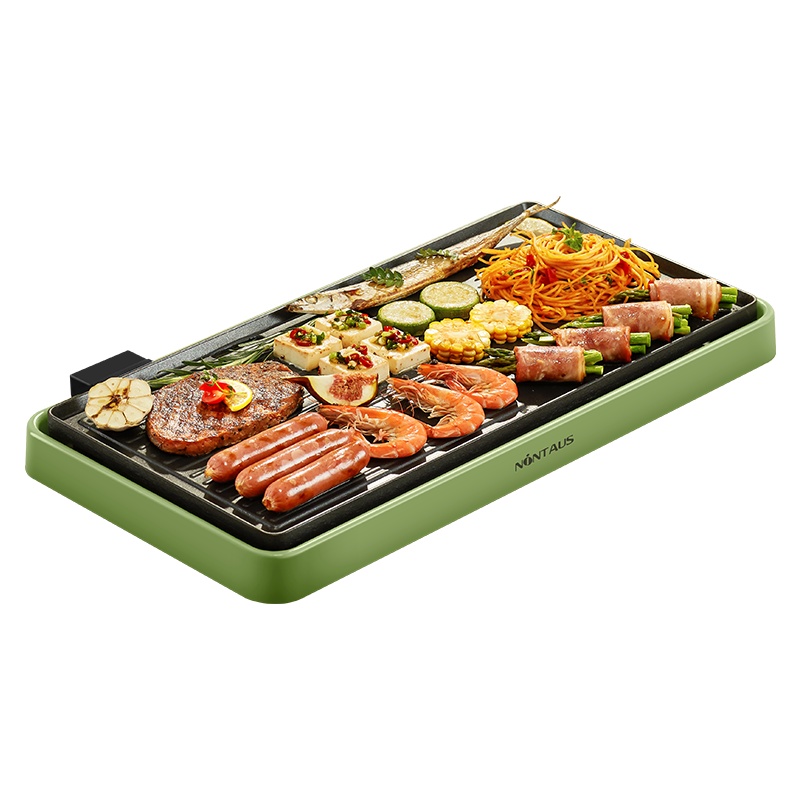 金正(NiNTAUS)烧烤炉多功能家用电烤盘小型无烟烧烤可拆烤盘不粘图层室内煎烤肉烤鱼烤串料理锅苏宁自营JZK-P150