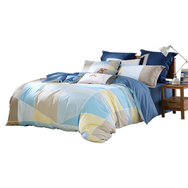 水星家纺 全棉印花四件套北欧时尚简约风格 莱特