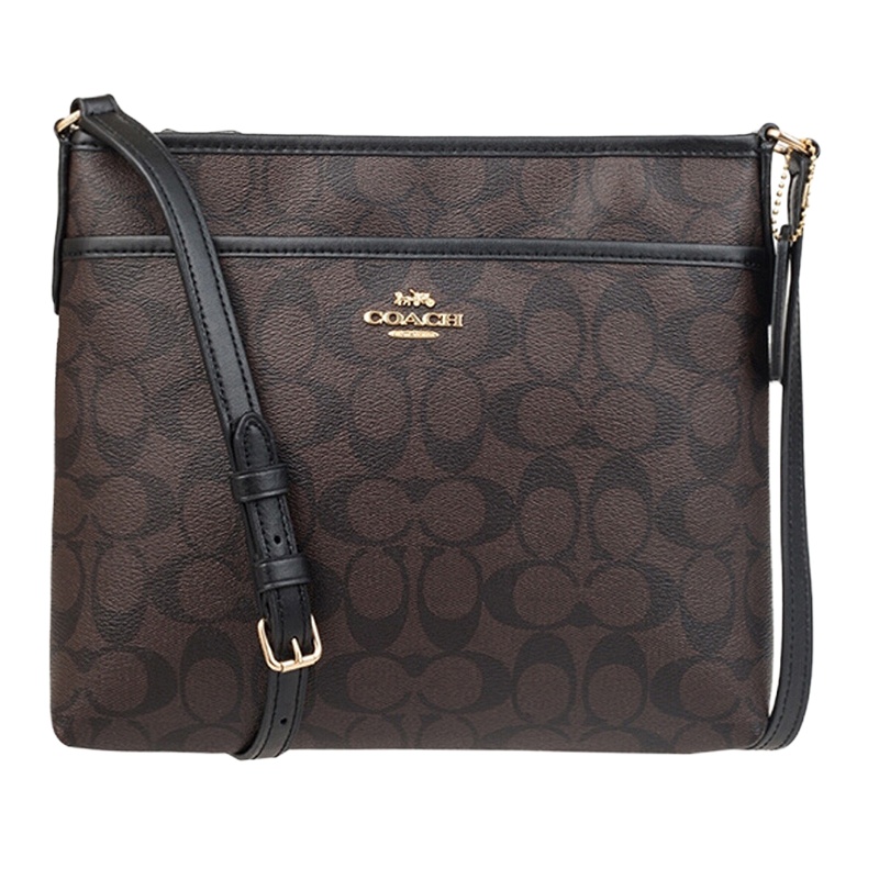 Coach 蔻驰 女士深棕色PVC皮革单肩挎包 F29210IMAA8