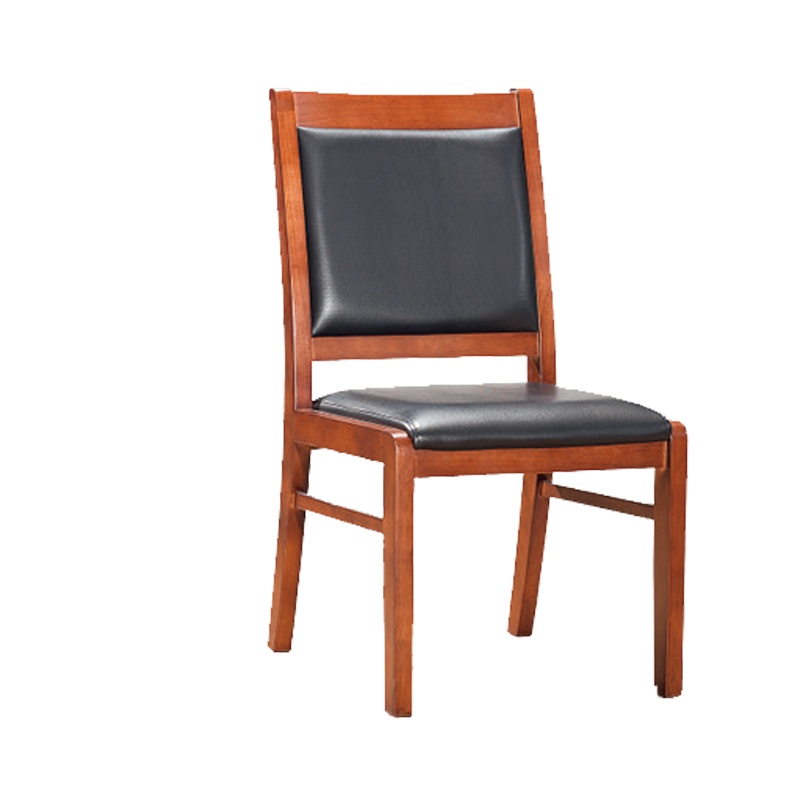 优百丽 SH-29C 橡胶木椅 办公家具 办公椅 皮艺老板椅 实木四脚椅 电脑椅会议椅 皮料色彩可定制