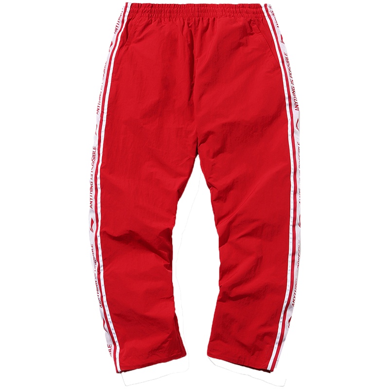 李宁纽约时装周走秀款中国李宁复古运动裤新款男女同款秋季款长裤