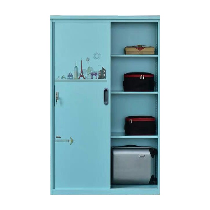 正斌钢制衣柜家用储物柜带锁收纳柜防水防晒阳台柜室外置物柜被褥柜厂家直销