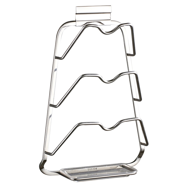 佳家达(JIAJIADA) 304不锈钢免打孔锅盖架壁挂加厚可拆卸厨房置物架收纳架厨房挂件