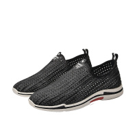 潮流飞织透气一脚蹬运动鞋板鞋网眼鞋男老爹鞋网鞋男休闲鞋
