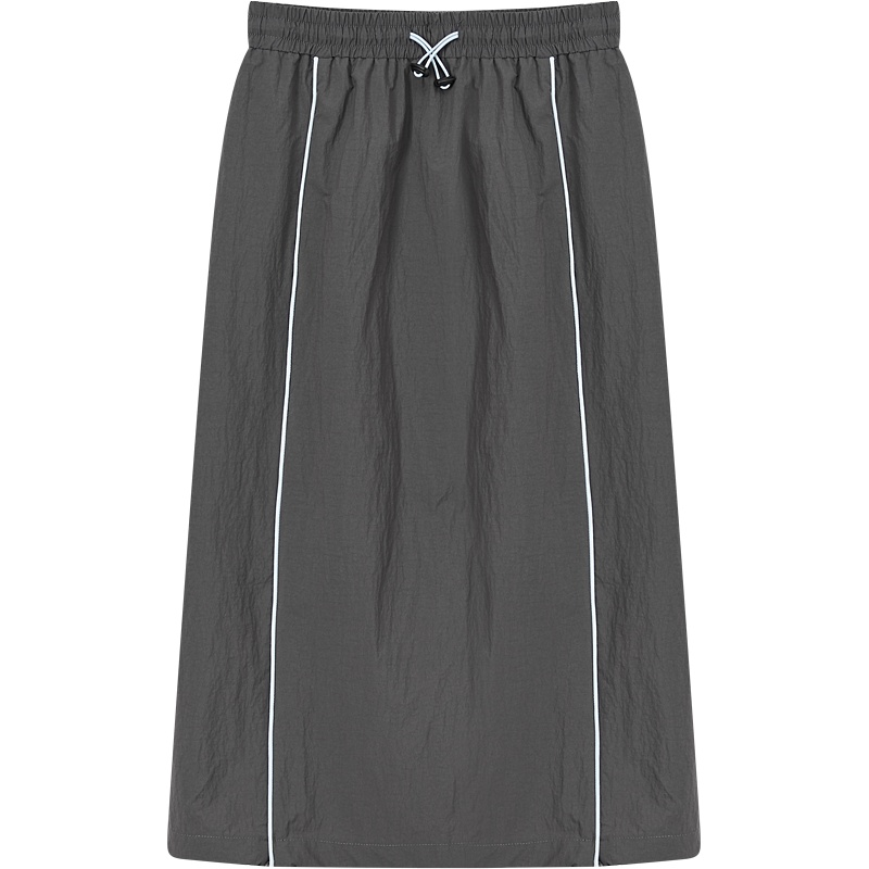 [1件5折价:60]美特斯邦威运动半身裙女时尚撞色21新款春季韩版宽松直筒半身裙