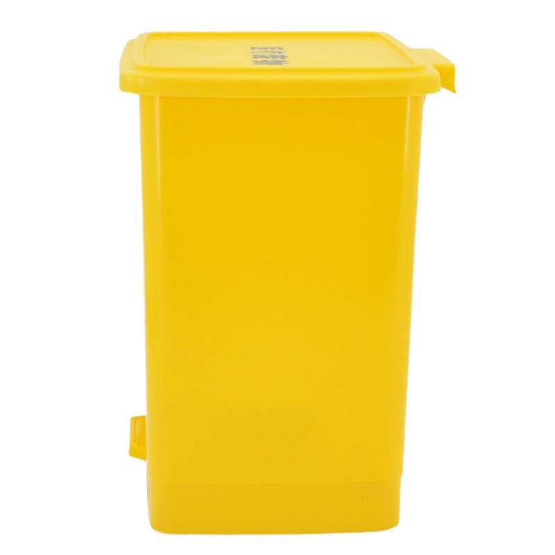 英飞力(LAUTEE)LJT2219 脚踏黄 医用垃圾桶 15L 医用废物桶