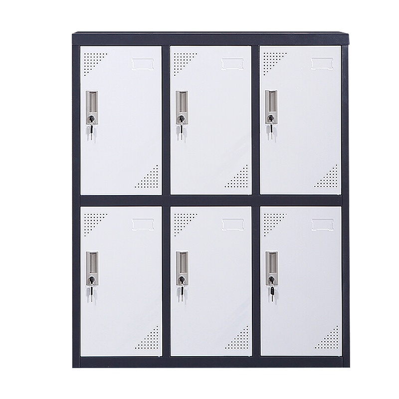 苏美特更衣柜矮柜办公柜储物柜钢制铁皮柜文件柜鞋柜档案柜茶水柜六门矮柜