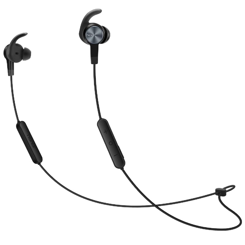 荣耀 运动蓝牙耳机 xSport AM61 原装立体声无线耳塞双入耳挂式跑步防水 通用手机耳机 幻夜黑