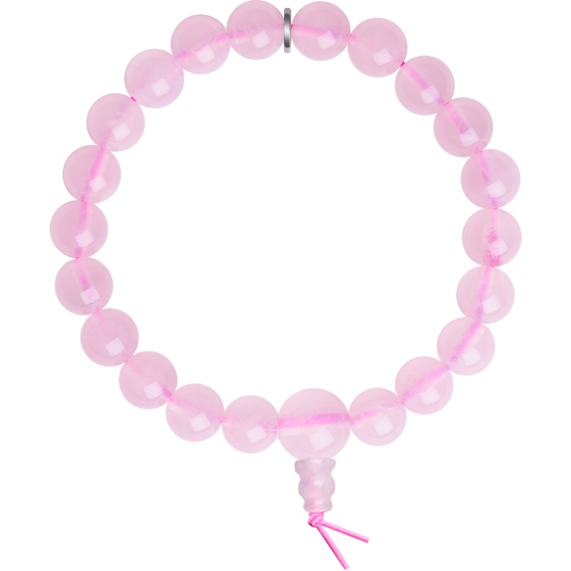 石头记 一往情深 天然芙蓉石粉晶粉水晶手链女手串手珠单圈