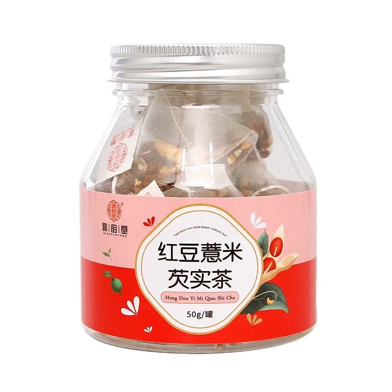 [19.8任选3件 39.6任选6件]谯韵堂 红豆薏米芡实茶50g/小罐便携装三角包代用茶
