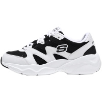 【自营】Skechers斯凯奇女鞋休闲鞋D‘lites蝴蝶结熊猫鞋88888162 88888162/WBK白色+黑色