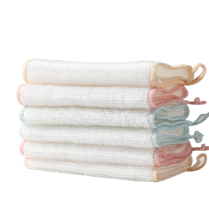 好媳妇 竹纤维抹布6片装 家用厨房不沾油百洁布 擦地桌子玻璃杯不掉毛易清洗洗碗巾 AGW-7701A-30