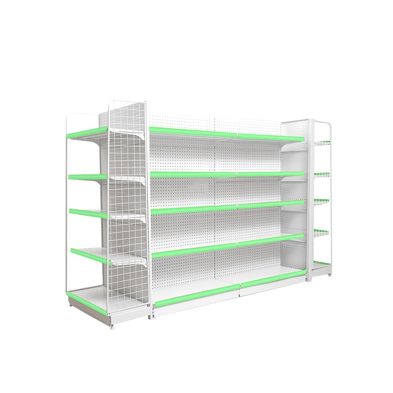 超市货架层架便利店商店仓储展示架药店货架单双面洞板多功能自由组合货架连体架