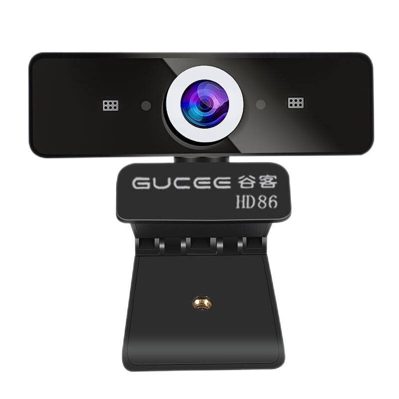 谷客(GUCEE)高清电脑摄像头直播美颜台式机主播 笔记本usb带麦克风话筒免驱动