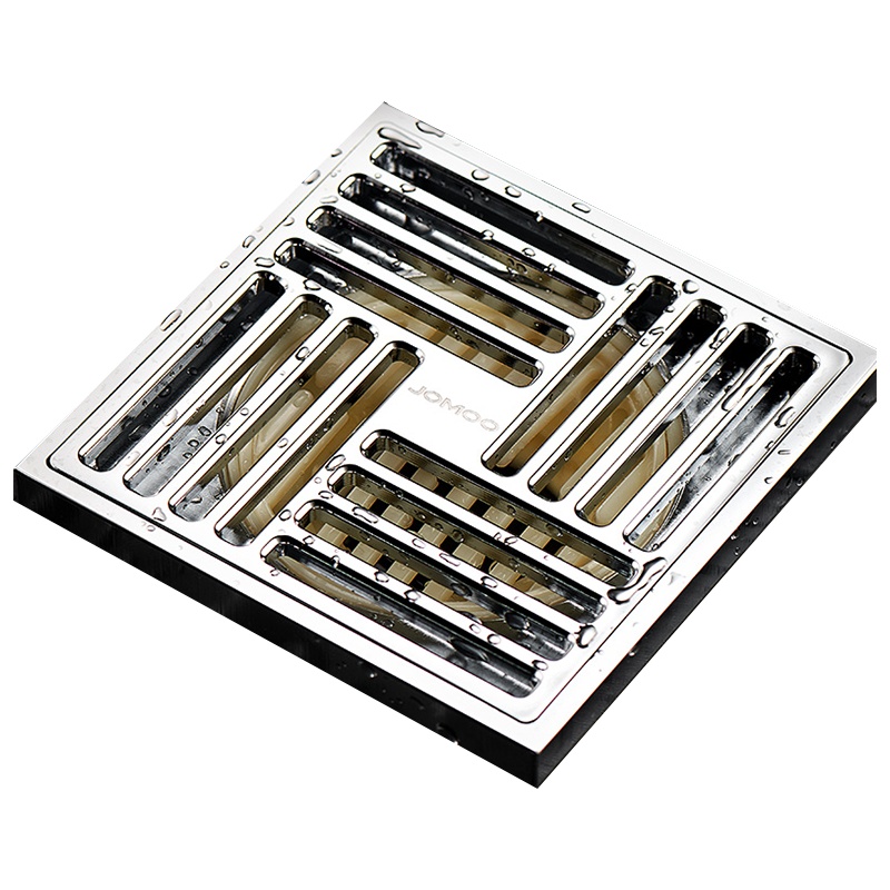 JOMOO九牧地漏卫生间大排量淋浴地漏精铜地漏厨房防虫防臭防反水下水地漏旗舰店自营同款92397-1B-1