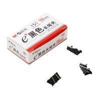 晨光ABS92730 Eplus系列19mm黑色长尾夹燕尾夹票据夹 12小盒装