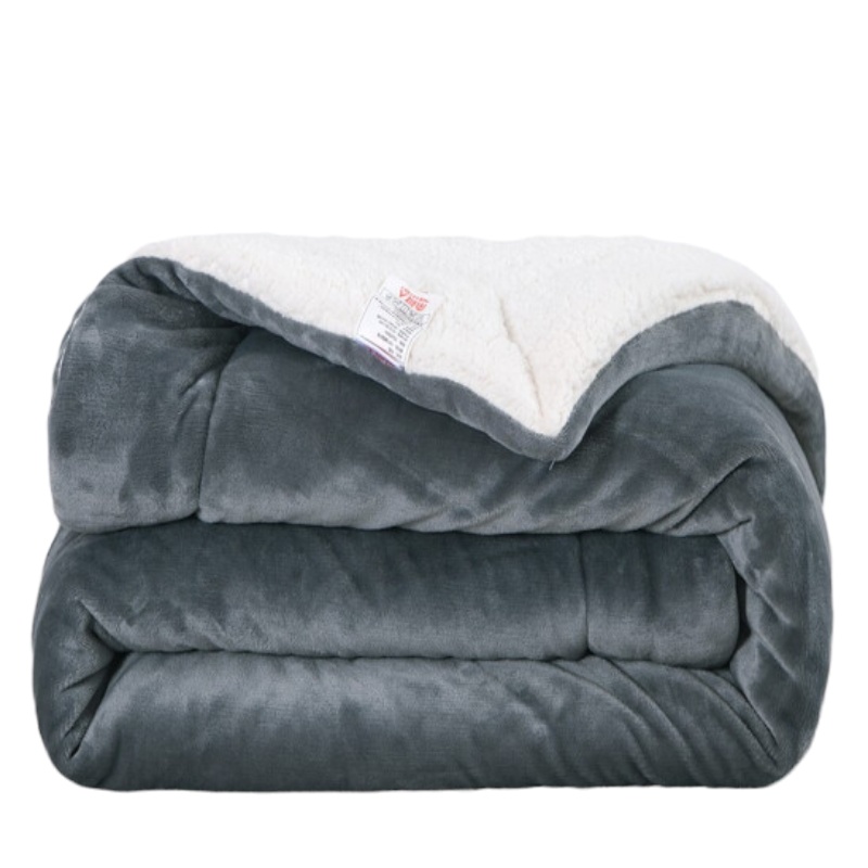 iDiskk 南极人 毛毯 羊羔绒双面毛毯珊瑚绒毯子 空调午睡毯盖毯小被子