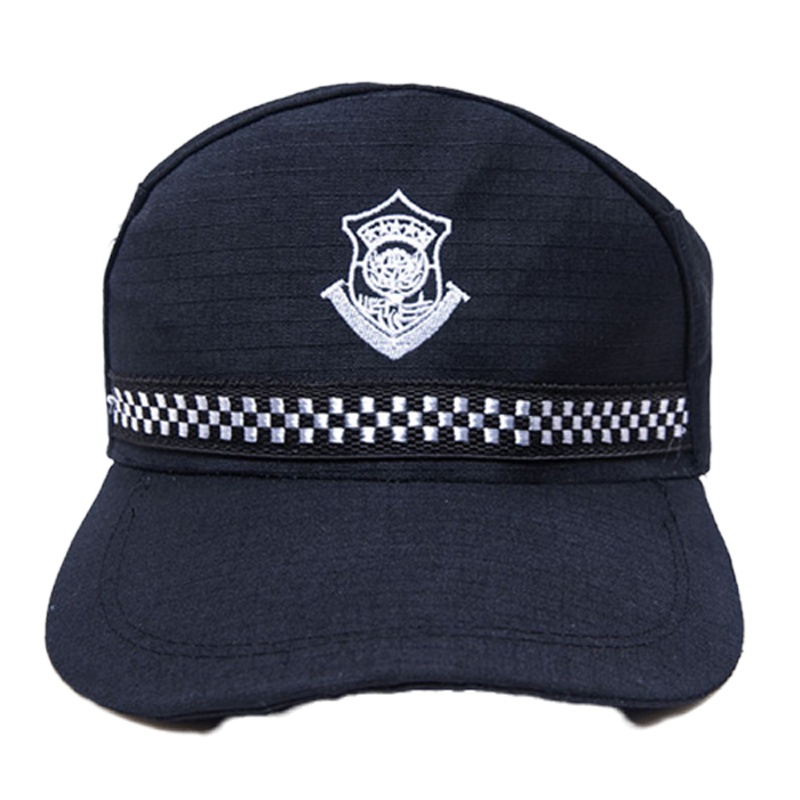 新式保安作训帽保安帽子夏季通用物业酒店门卫帽作战帽鸭舌帽 定制[保安作训帽(可调节)]CNMF651