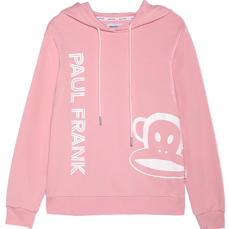 大嘴猴春秋季新款连帽卫衣女韩版潮流字母印花上衣