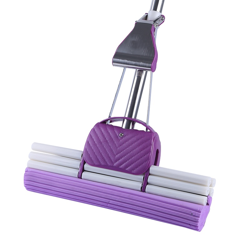 海斯迪克 HK-778 海绵拖把 胶棉拖把 挤水免手洗拖地神器胶棉 吸水一拖地拖布 38cm带杆