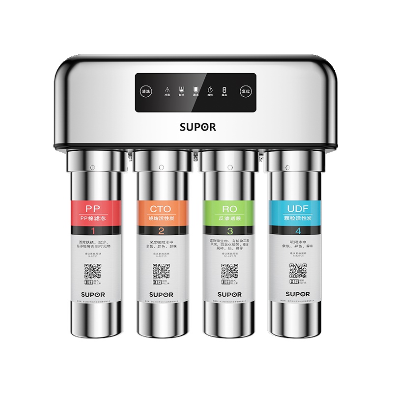 苏泊尔(SUPOR)净水器 家用RO反渗透大流量 直饮不锈钢 自来水过滤 DR1S3