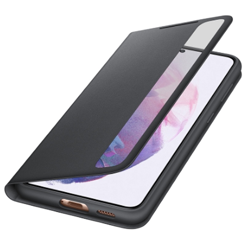 三星Galaxy S21Ultra原装镜面保护套 S21+智能翻盖手机壳手机套 S21保护壳免翻盖智能休眠接听电话