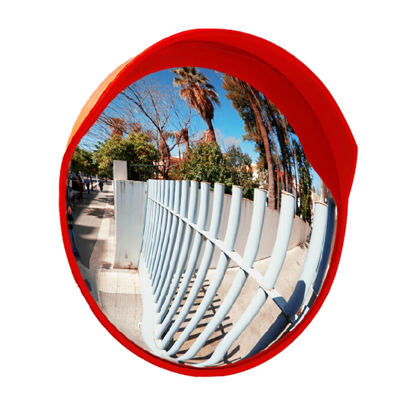 谋福(CNMF)8304 室外交通广角镜 广角镜反光镜 转角镜 凹凸镜防盗镜 凸面镜 (室外 安装在墙上的 100CM)