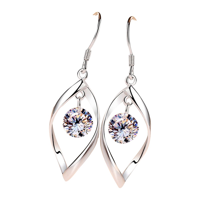 依帝魅时尚饰品S925纯银耳坠女耳环长款韩国气质耳饰女饰品日礼物情人节礼物送朋友送爱人