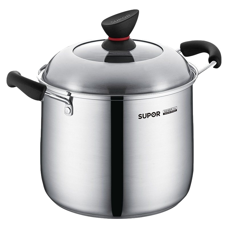 苏泊尔304不锈钢炖锅ST24P1 加高加深汤锅 24cm 电磁炉燃气适用