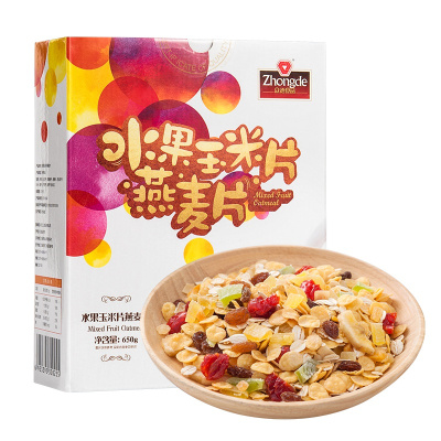 众德混合坚果水果燕麦片650g 玉米片麦片营养早餐代餐食品